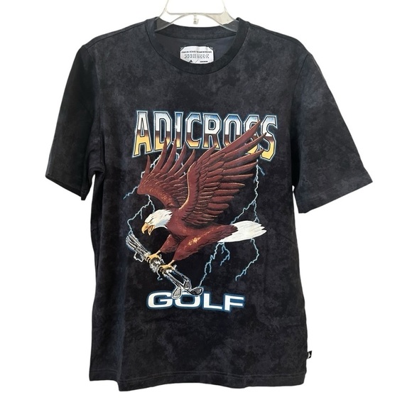 Adidas Golf Eagle T Shirt black Gray Small Men’s ⛳️ - Picture 1 of 5